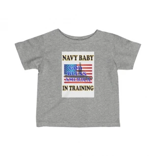 Navy Baby Infant Fine Jersey Tee