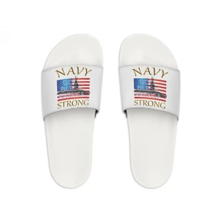 Navy Strong - Men's Slide Sandals