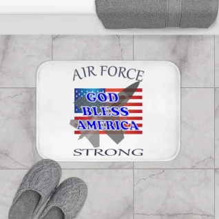 Air Force Strong - Bath Mat.