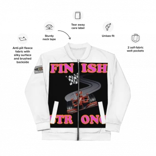 Finish Strong - Bomber Jacket - For Him or For Her