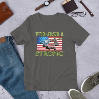Finish Strong T-Shirt - Vintage - For Him or For Her