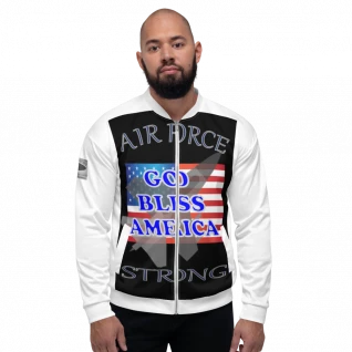 Air Force Strong - Bomber Jacket - For Him or For Her