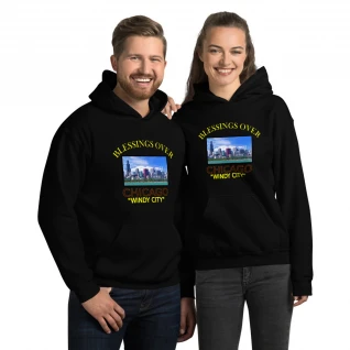 Blessings Over Chicago Hoodie - Windy City - For Him or Her