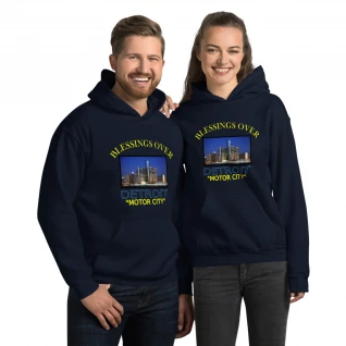 Blessings Over Detroit Hoodie - Motor City - For Him or Her