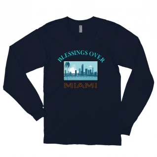 Blessings Over Miami Long Sleeve Shirt - For Him or Her
