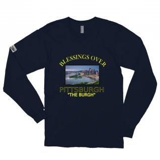 Blessings Over Pittsburgh Long Sleeve Shirt - The Burgh - For  Him or Her