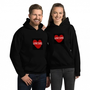 Love Does Hoodie - For Him or Her