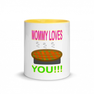 Mommy Loves You Mug with Color Inside