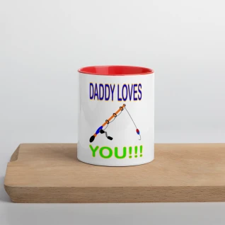 Daddy Loves You Mug with Color Inside