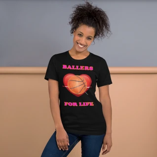 Ballers For Life Short-Sleeve Women's Basketball T-Shirt 