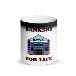 Bankers for Life Matte Black Mug