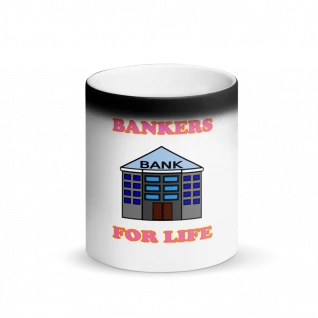 Bankers for Life Matte Black Mug