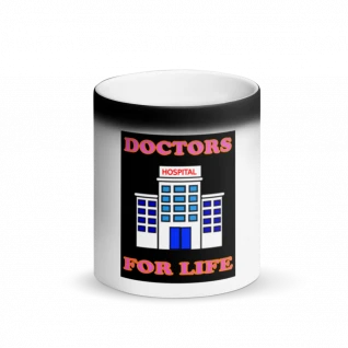 Doctors For Life Matte Black Mug