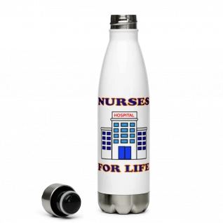 Nurses For Life Stainless Steel Water Bottle