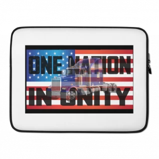 Truckers: One Nation in Unity Laptop Sleeve