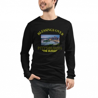 Blessings Over Pittsburgh "The Burgh" - Long Sleeve Tee - For Him or For Her