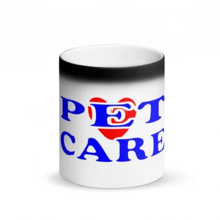 Pet Care Matte Black Mug