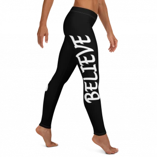 Believe - Black Leggings - For Her