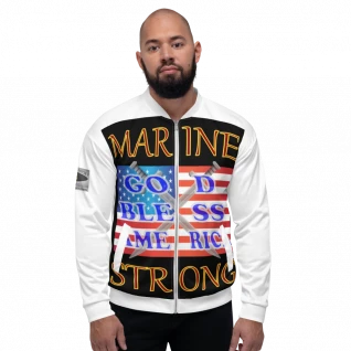 Marine Strong - Double-Sided - Bomber Jacket - For Him or For Her