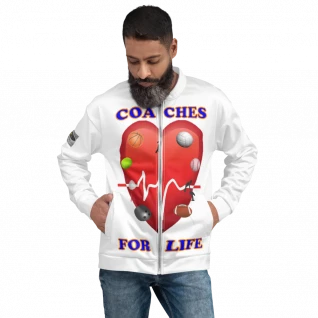 Coaches For Life - Double-Sided Bomber Jacket - For Him or For Her