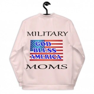 Military Moms (Pink) - Double-Sided Bomber Jacket - For Her