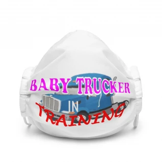 Baby Trucker in Training - Premium Face Mask - For Girls