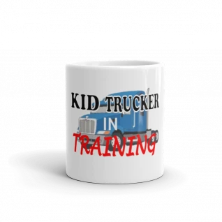 Kid Trucker in Training - White Glossy Mug