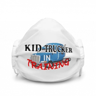 Kid Trucker in Training - Premium Face Mask