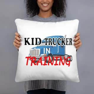 Kid Trucker in Training - Basic Pillow