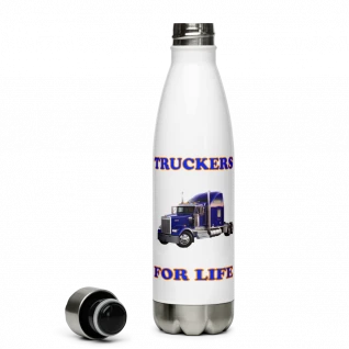 Truckers For Life - Stainless Steel Water Bottle