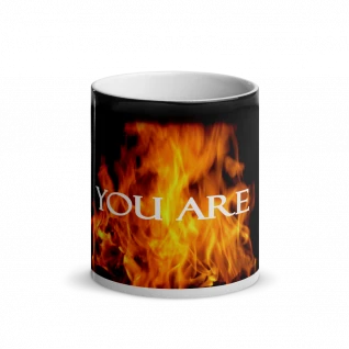 You Are Fire - Glossy "Camouflage" Mug