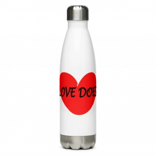 Love Does Stainless Steel Water Bottle