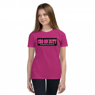 CEO on Duty Youth Short Sleeve T-Shirt - For Girls