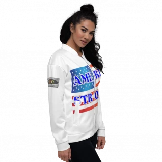 America Strong - Double-Sided Bomber Jacket - For Him or For Her